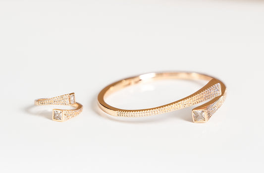 Prism Bangle & Ring Set