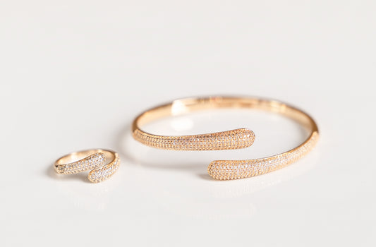 Luna Wrap Bangle & Ring Set
