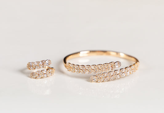 Bloom Bangle & Ring Set