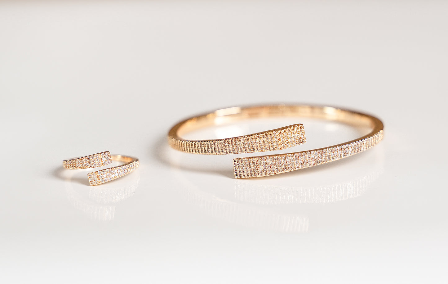 Nova Pavè Bangle & Ring Set