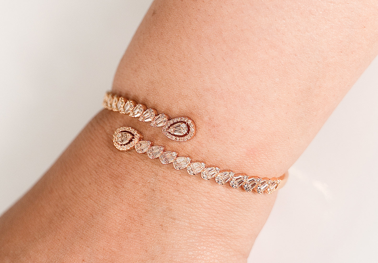 Celeste Teardrop Bangle & Ring Set