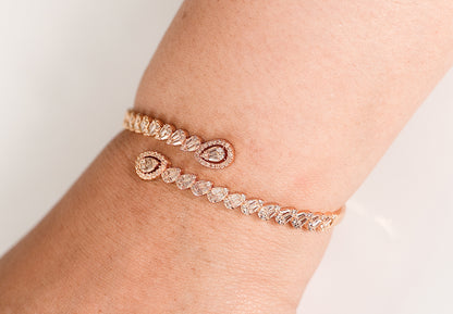 Celeste Teardrop Bangle & Ring Set