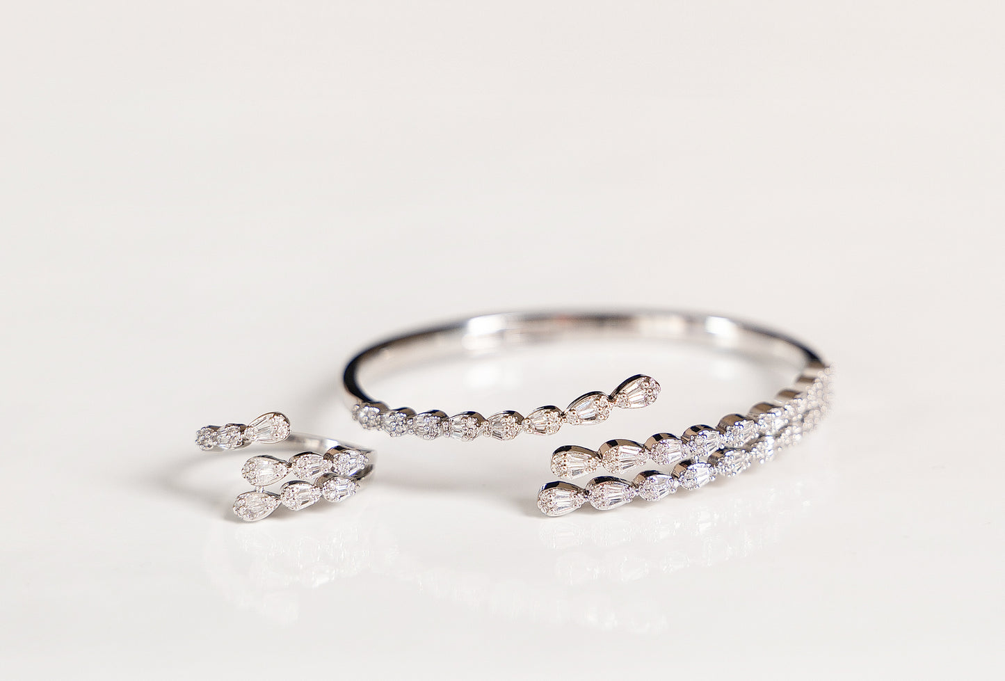 Marquise Vine Bangle & Ring Set