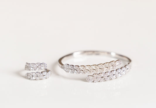 Bloom Bangle & Ring Set