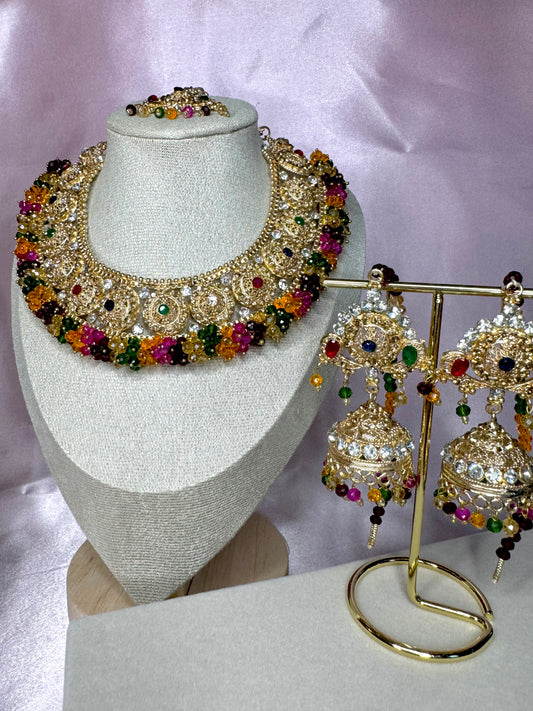 Amirah Necklace set - Multicolour